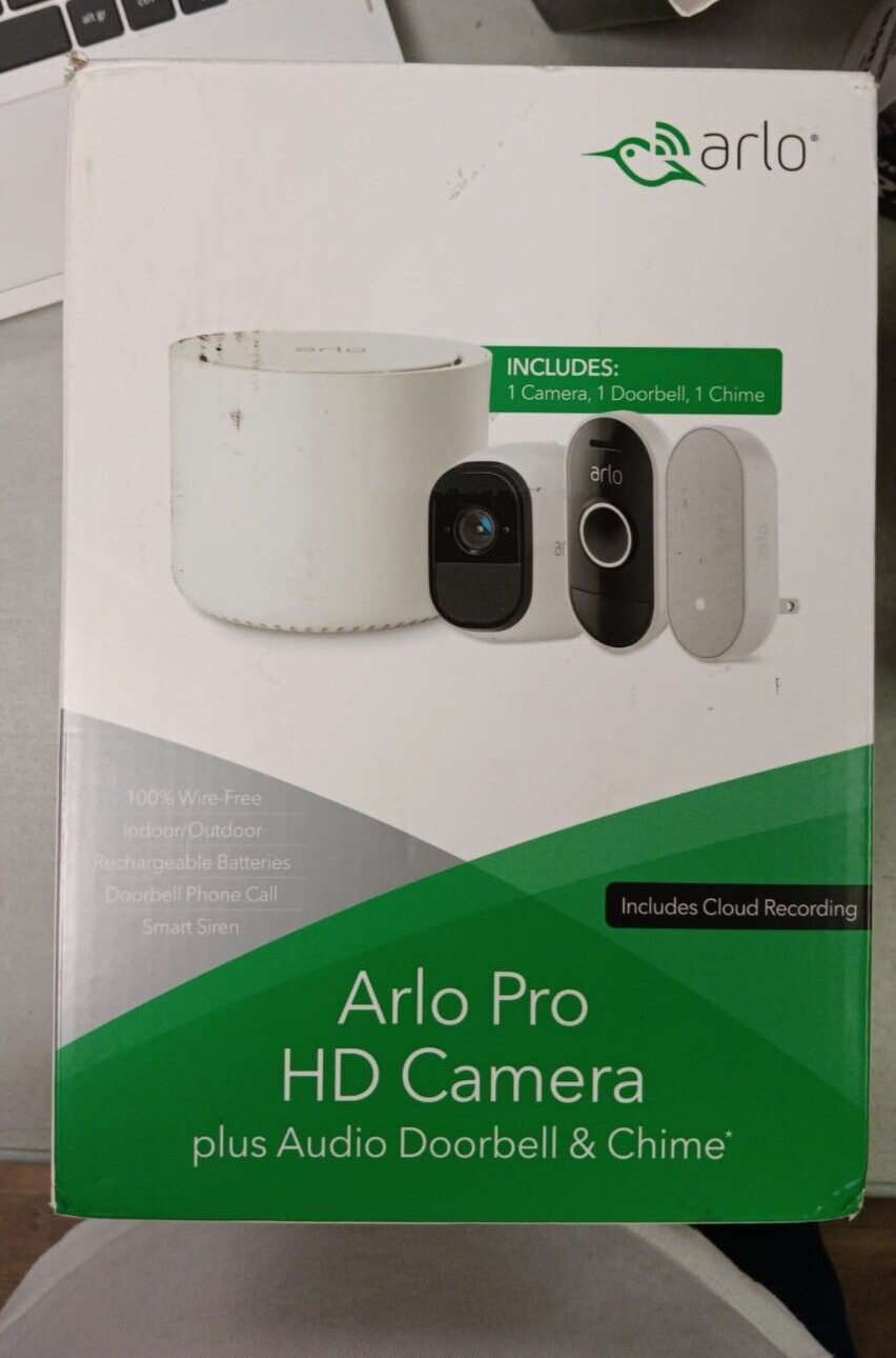 Arlo Smart Home Pro HD Camera Plus Audio Doorbell and Chime System
