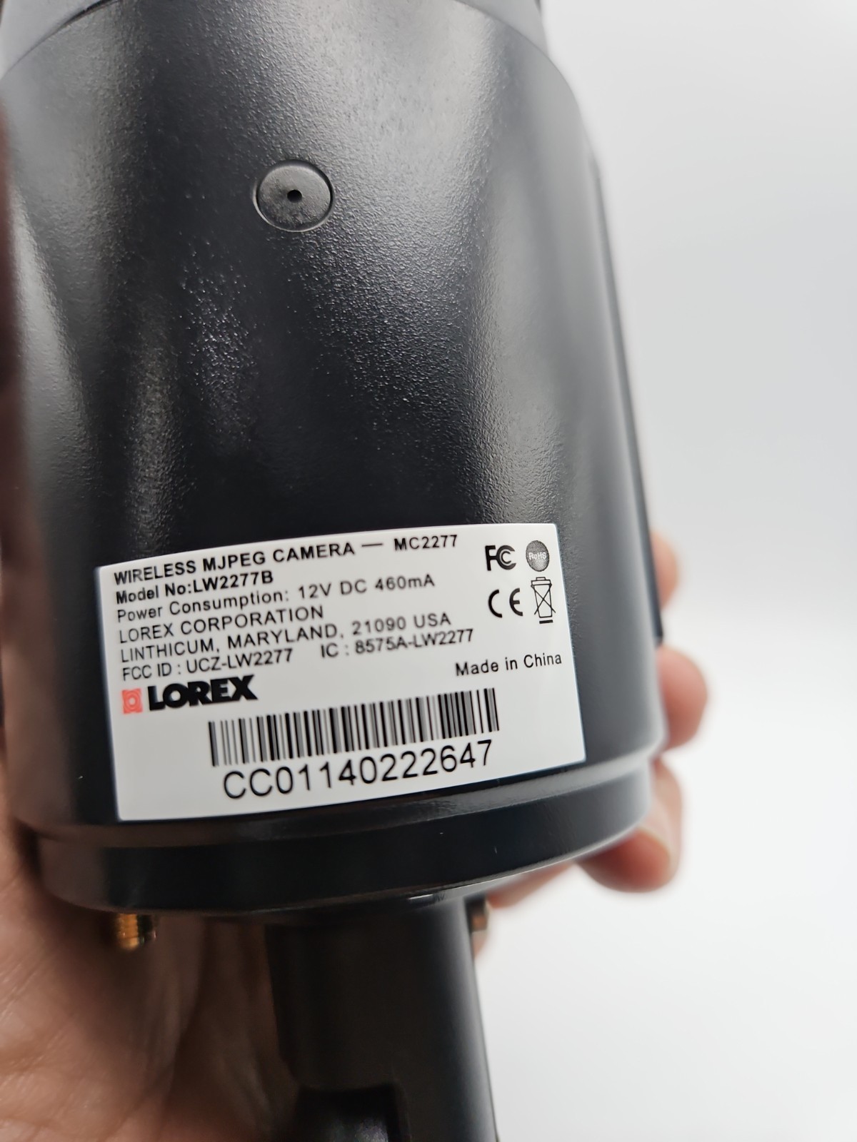 Lorex LW2277B Wireless Security Camera w/Power Supply & Receiver NEW Open Box