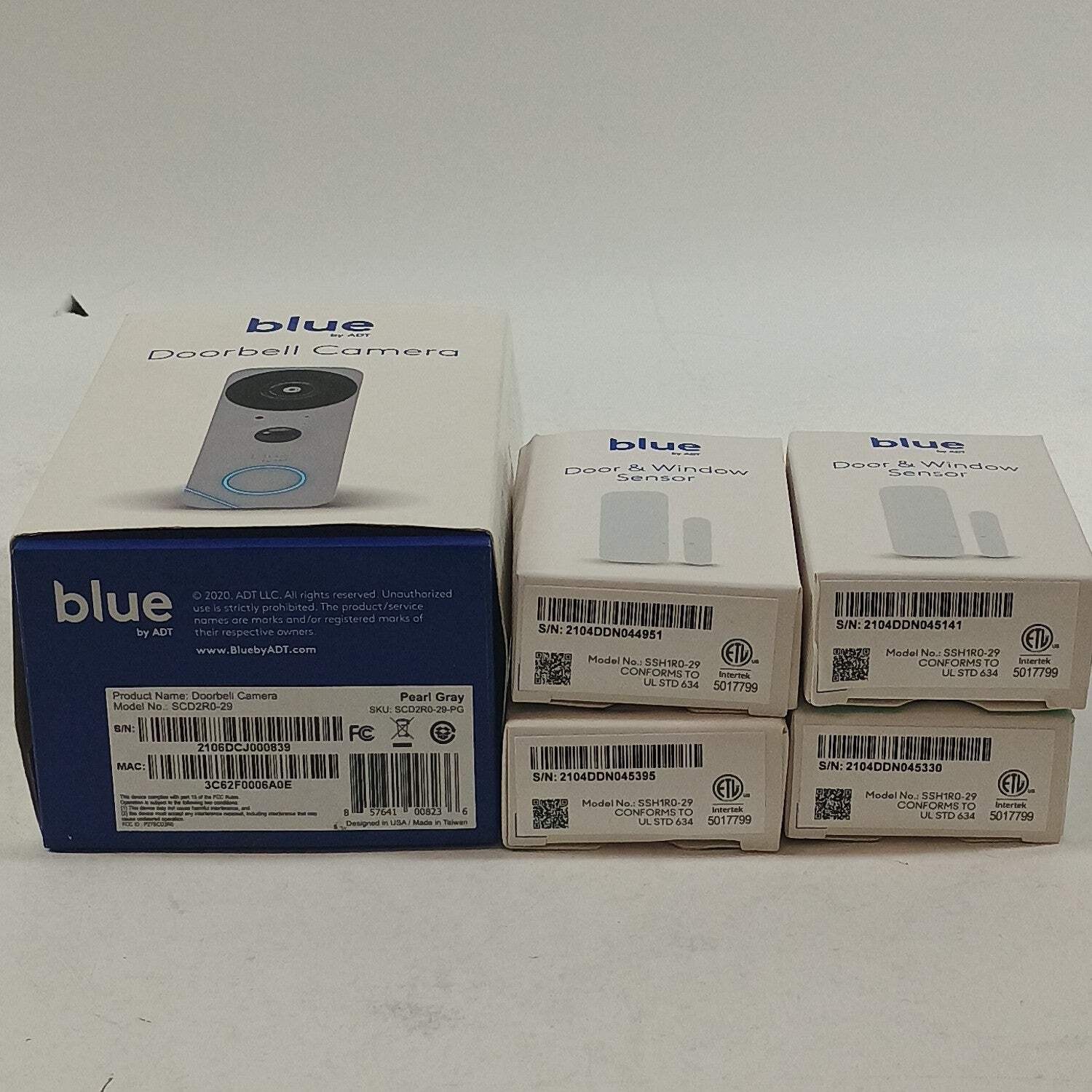 New Blue S40LR0-01 Smart Home Hub Gray Home Security Bundle S40LR0-01