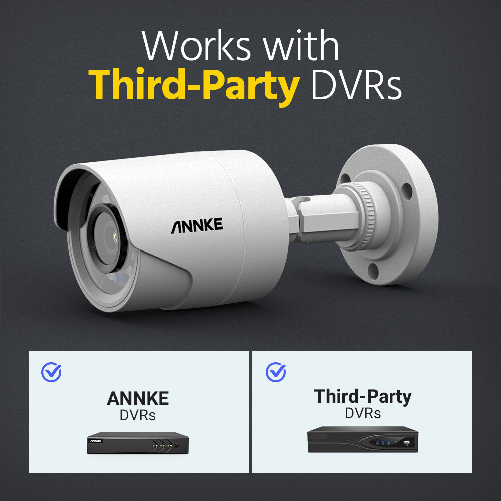 ANNKE 1080P HD 4in1 CCTV Home Security Surveillance Camera Outdoor Night Vision
