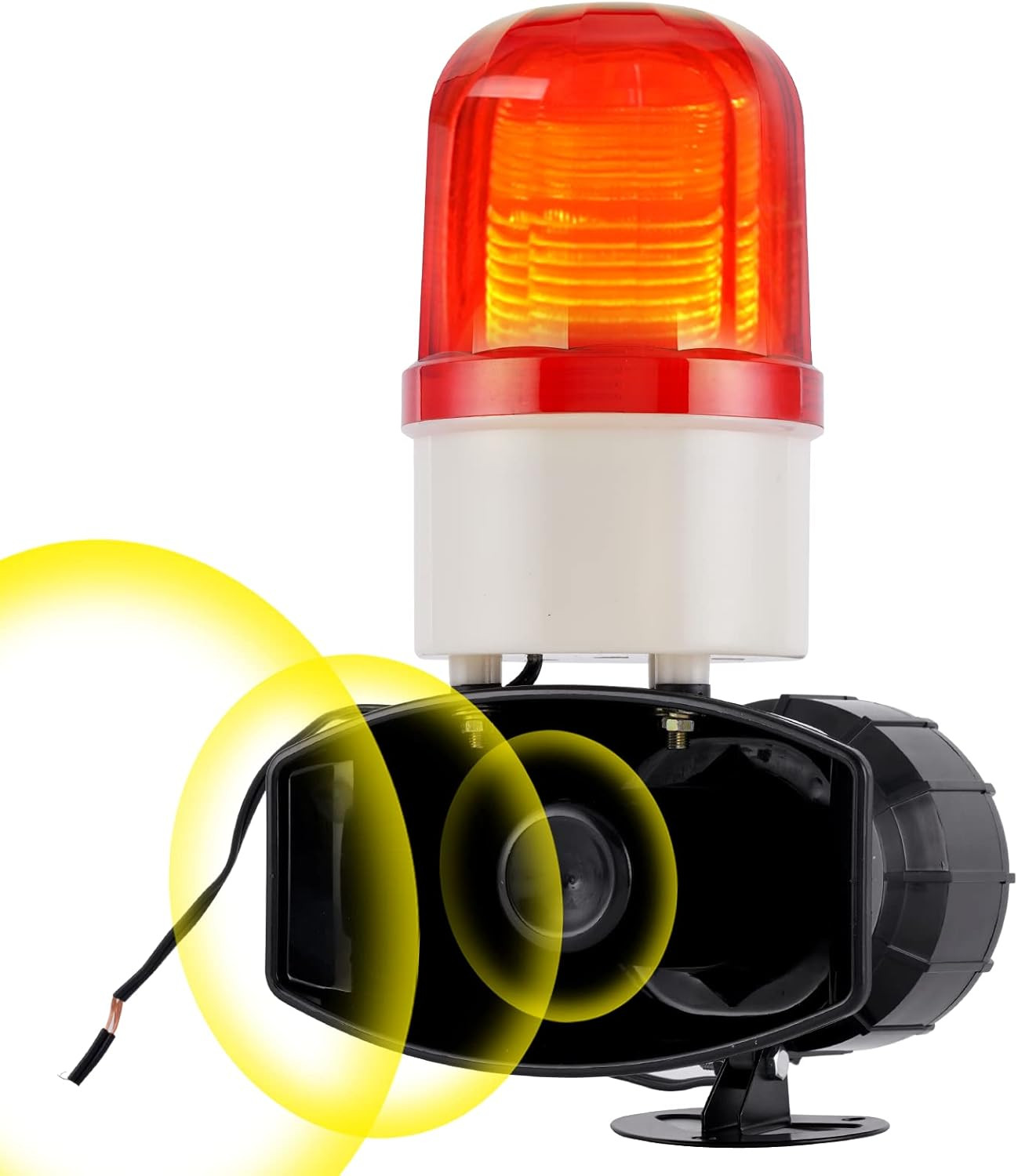Industrial Siren Alarm 110 Volt Siren with Light 115Db Sound and Light Alarm IP5