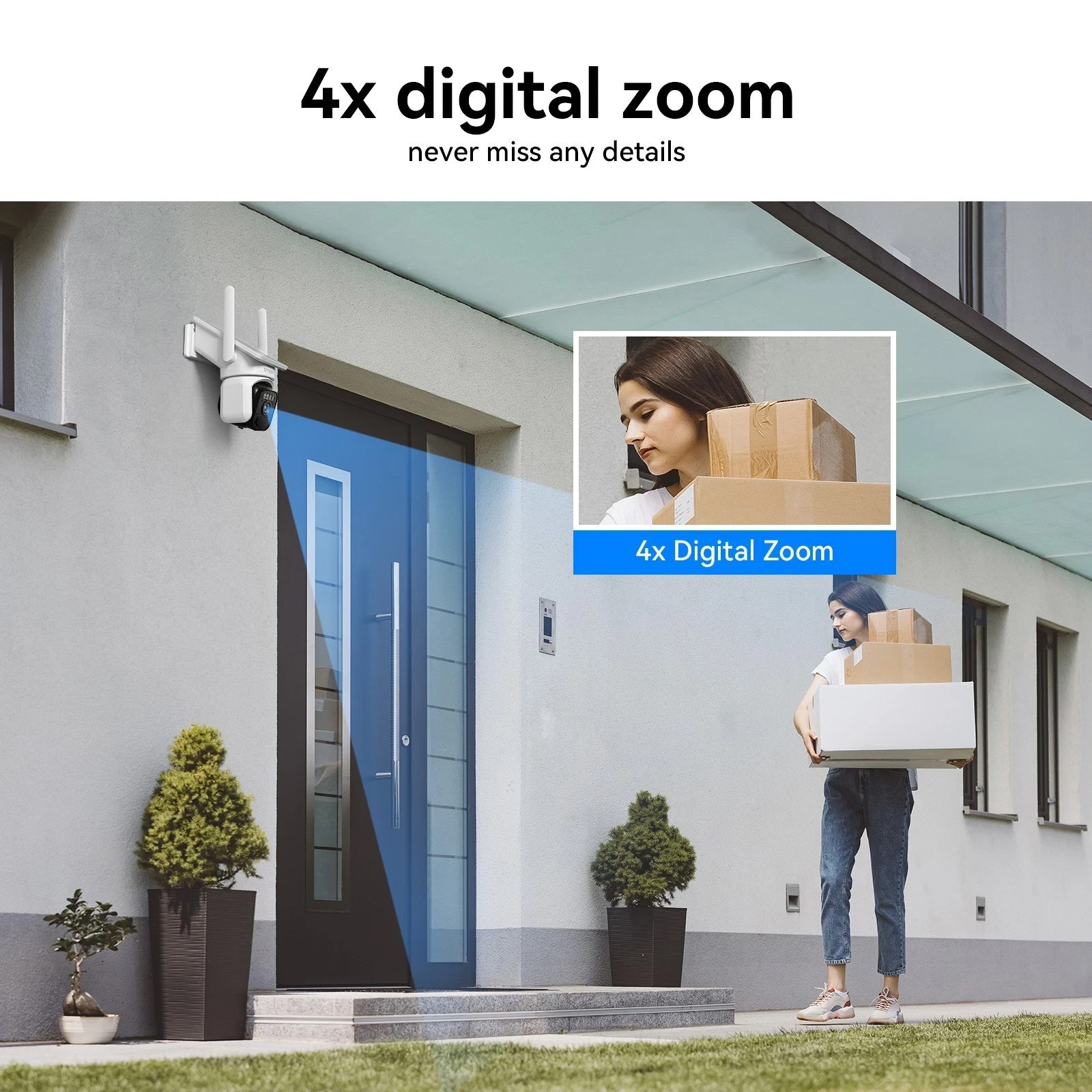 Solar Wireless Home Outdoor CCTV Security Camera System 5G WIFI NVR Monitor 500G