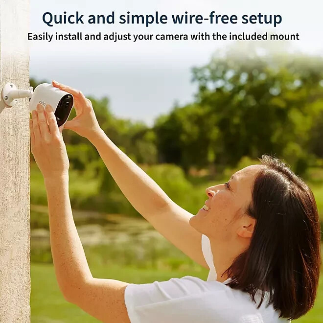 Arlo VMK4360P-1SCNAS Pro 5S 2K Spotlight Camera 3 Cameras & 1 Solar Panel