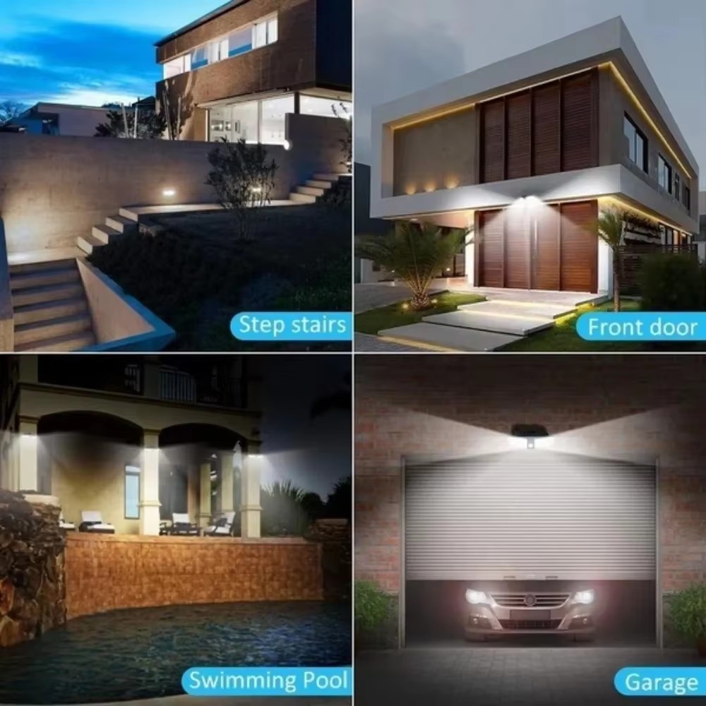 Solar Power Light Home Garden Lamp Outdoor Dummy Camera Motion Sensor 400W LED