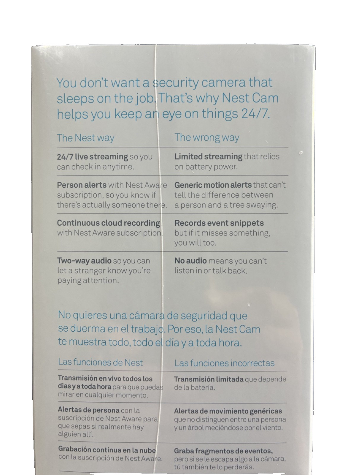 Google Nest NC1102ES Cam Indoor Security Camera 1st Gen – Black – New & Sealed