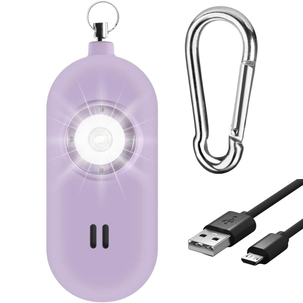 Rechargeable Personal Safety Alarm for Women. 130dB Siren. Ear-Piercingly Lou…