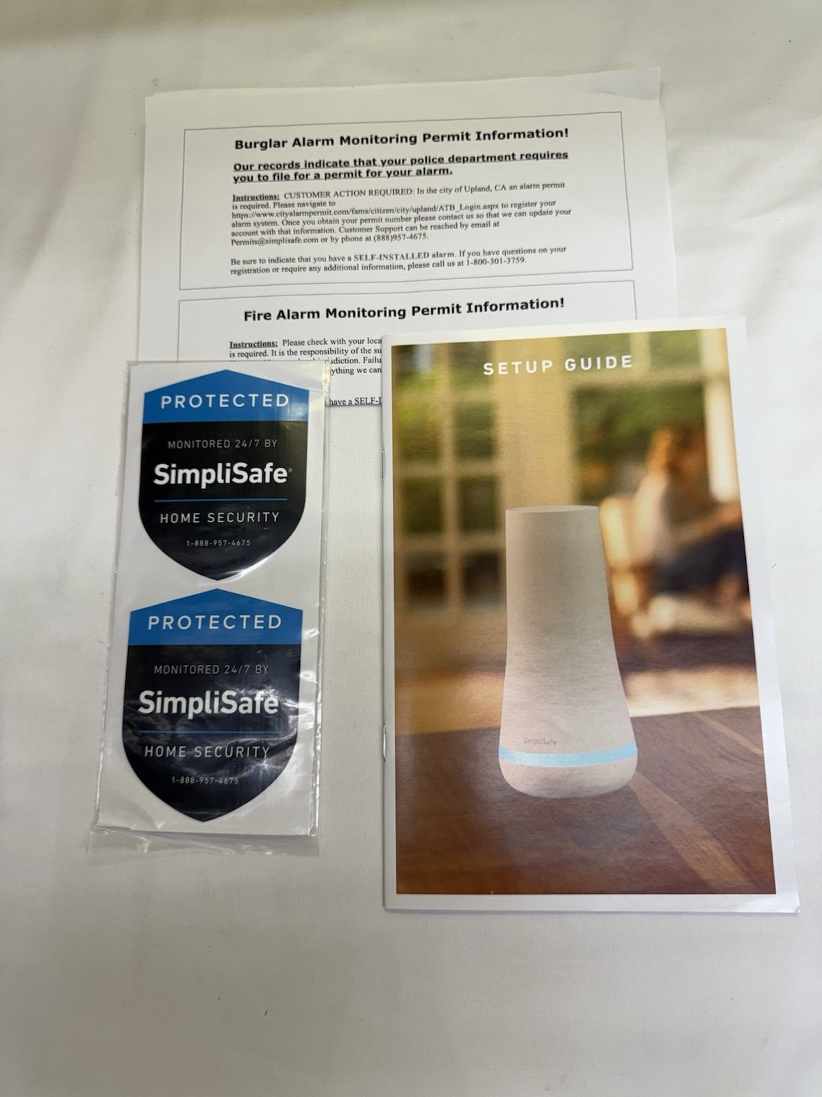 SimpliSafe Security System 8 Piece Camera Sensors Keypad Motion Yard Sign