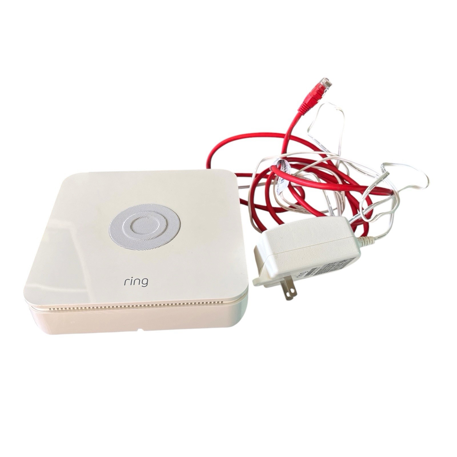 Ring Alarm Base Station -1st Gen- White 4HB1S70EN0 with AC Adapter