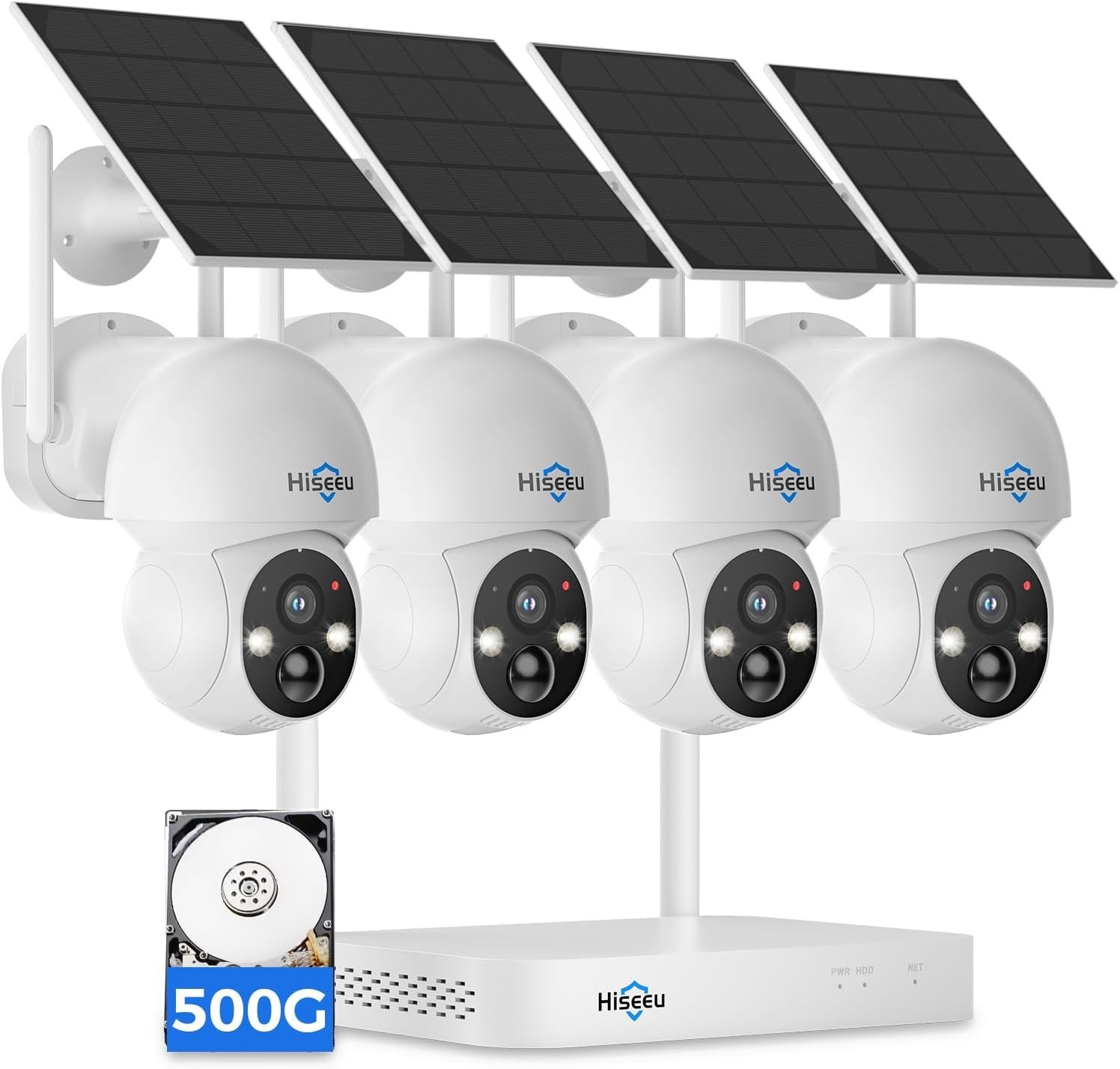 All-Weather Solar Security Camera System with Color Night Vision & Remote Access