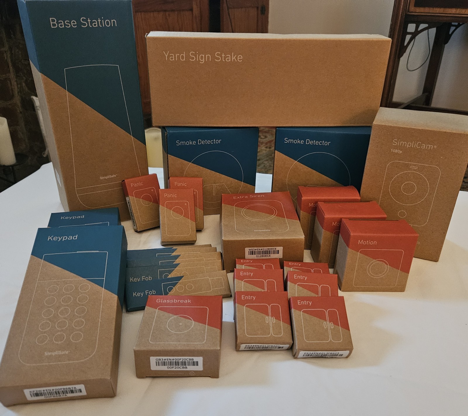 26 Piece SimpliSafe Security System – ModelSSCS3 Base, Plus Extras, New In Box