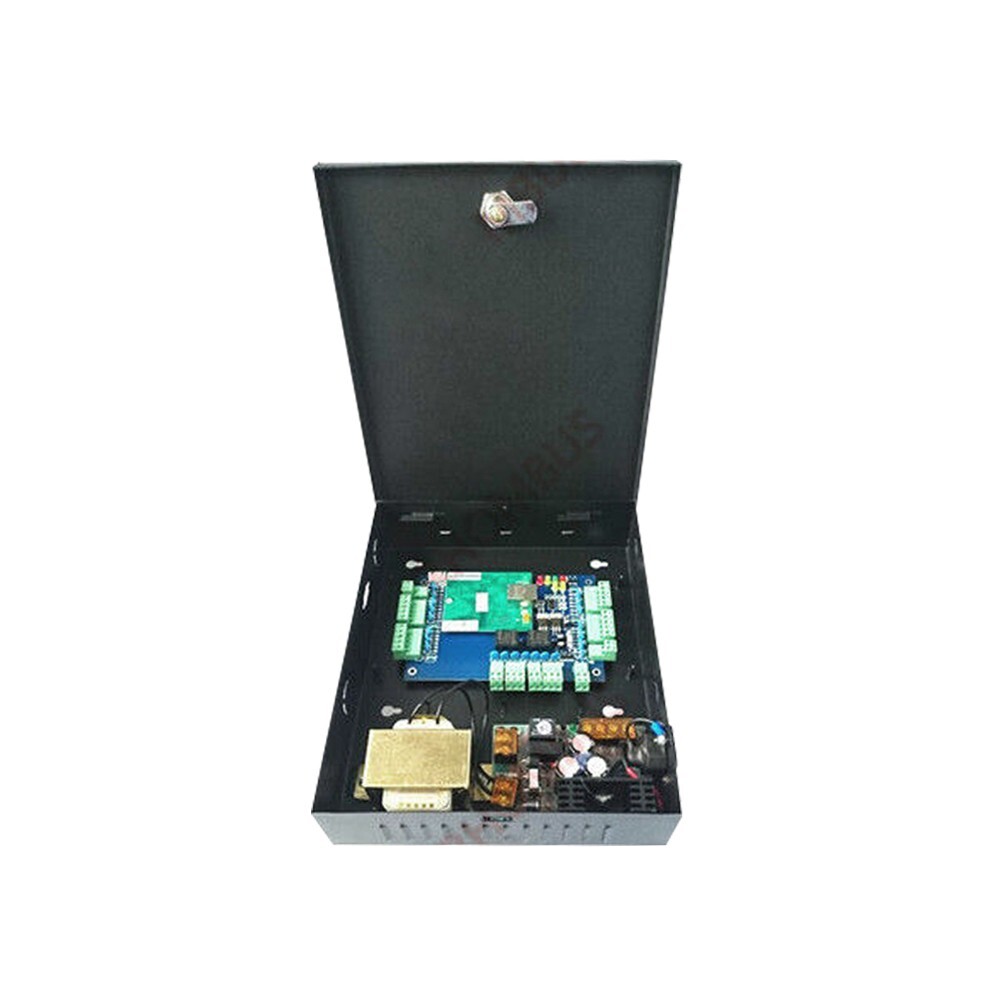2-Door Control Kit with Reader/Power Unit/Key Fob/280kg Magnetic Locks/Switch