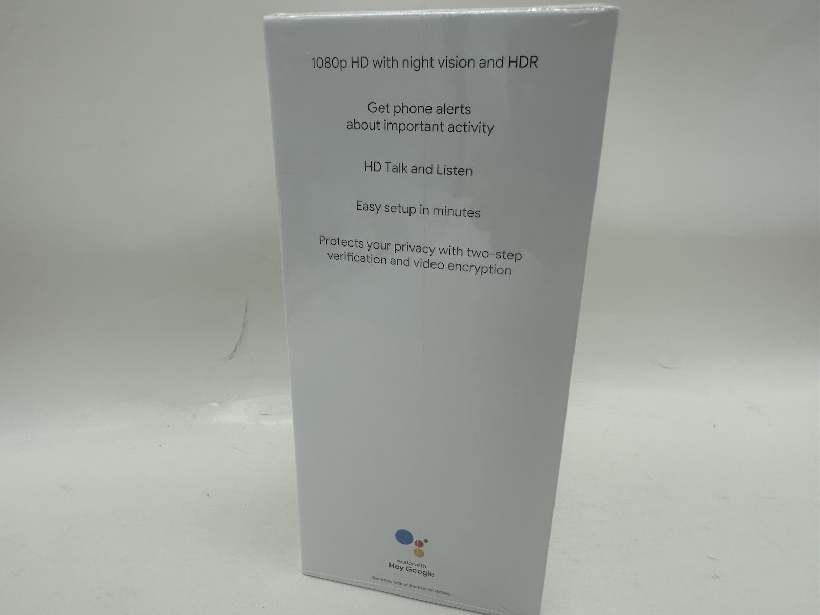 Google Nest Security Indoor Wired Camera 2nd Generation Night Vision w/ Alerts