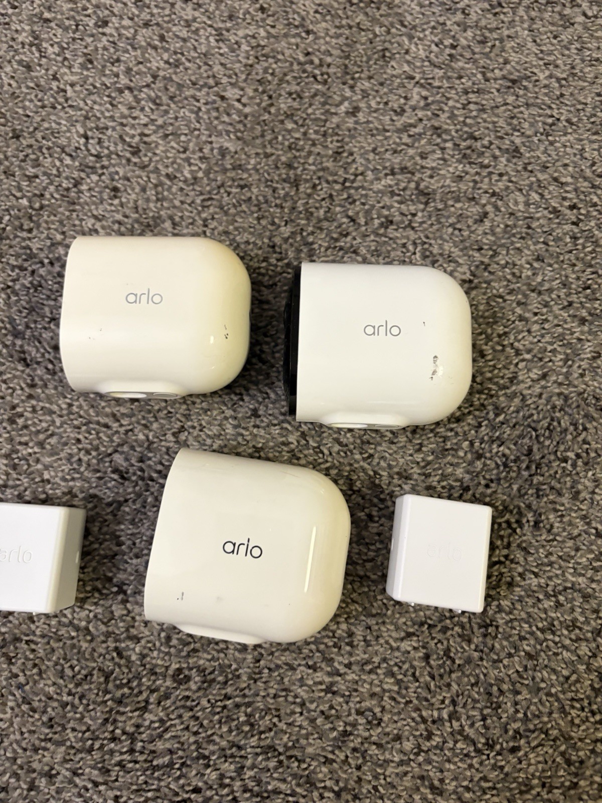 Arlo Pro 4 Camera Wireless Security VMC4041P w 2 Battery PARTS Untested Lot Of 3