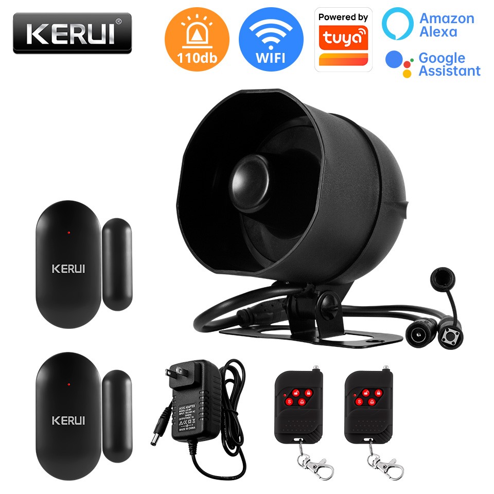 WiFi Home Safety Alarm Kit Wireless Smart App Real-Time Notification Set