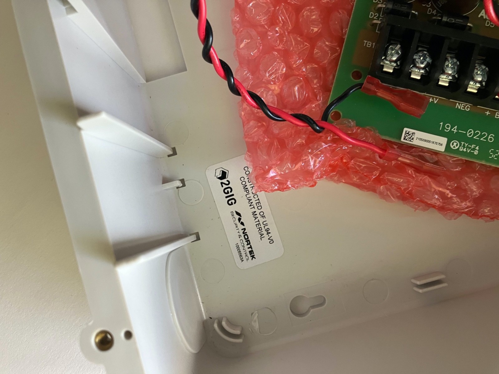 INCOMPLETE – 2GIG TAKE-345 Takeover Module Kit with Unpunched Enclosure Linear