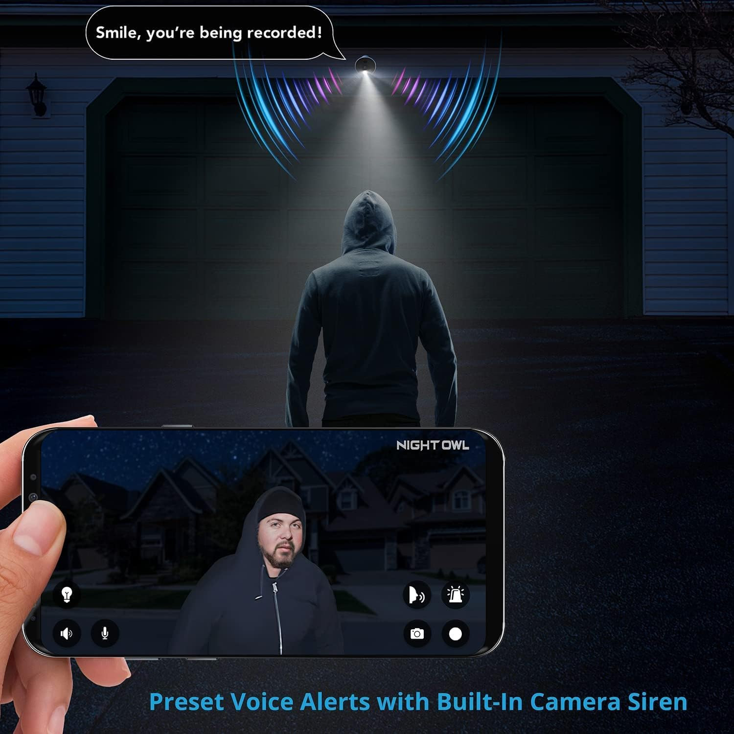 8 Channel 4K Bluetooth DVR with 1TB Hard Drive and 4 Wired 4K Spotlight Cameras