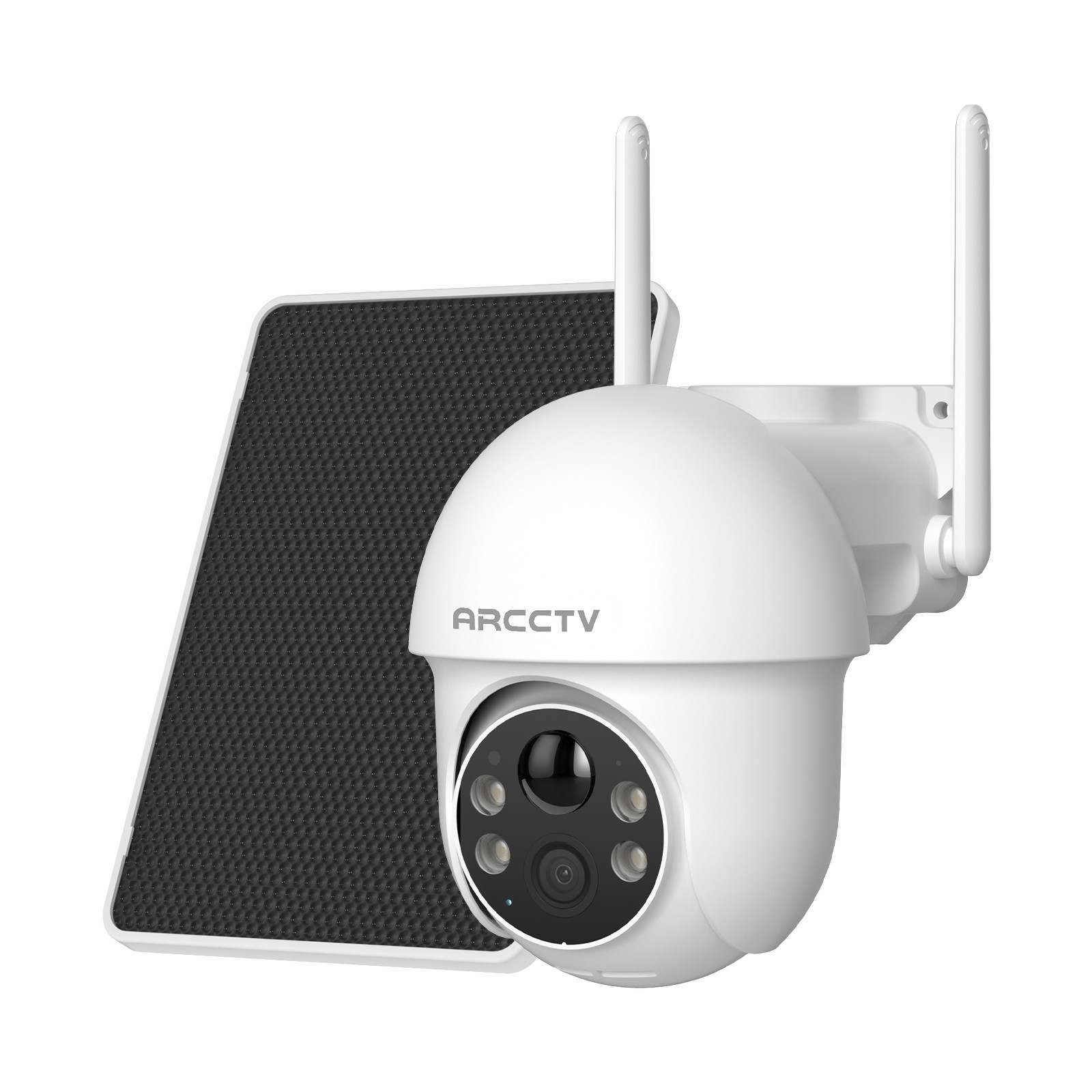ARCCTV Outdoor 4MP Solar Security Camera 360° PTZ WiFi Battery Smart Home IP66