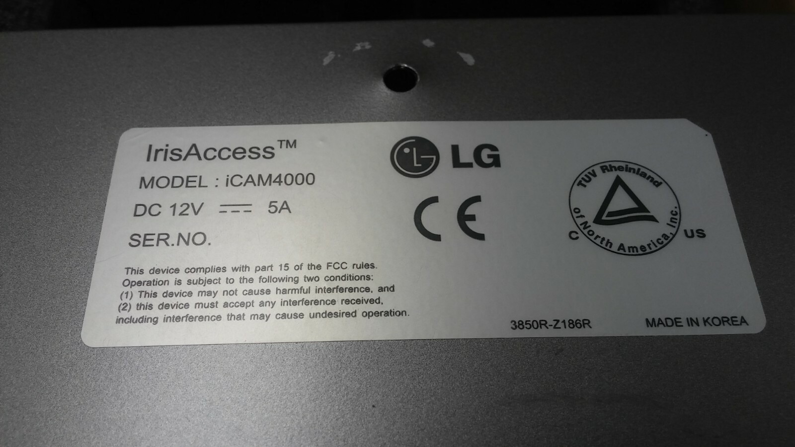 LG IRISACCESS iCAM4000 iCAM7000 Advanced Multifactor Biometric Iris Reader