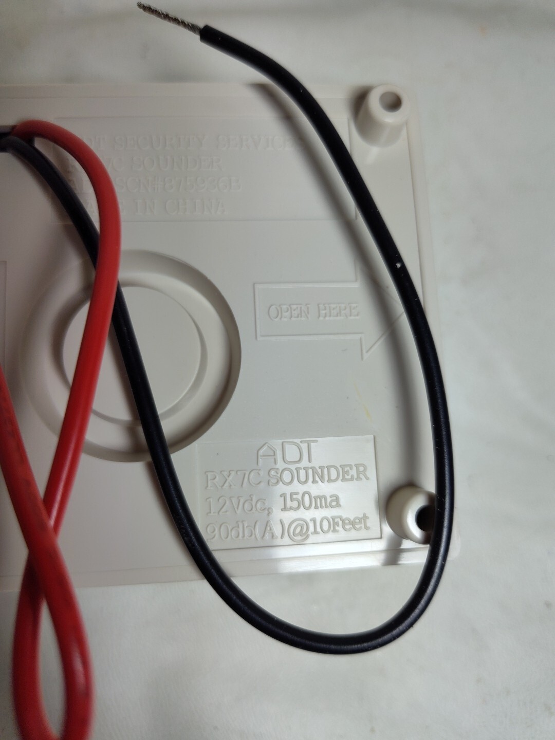 ADT RX-7C Indoor Sounder SCN# 875936B – Open Box