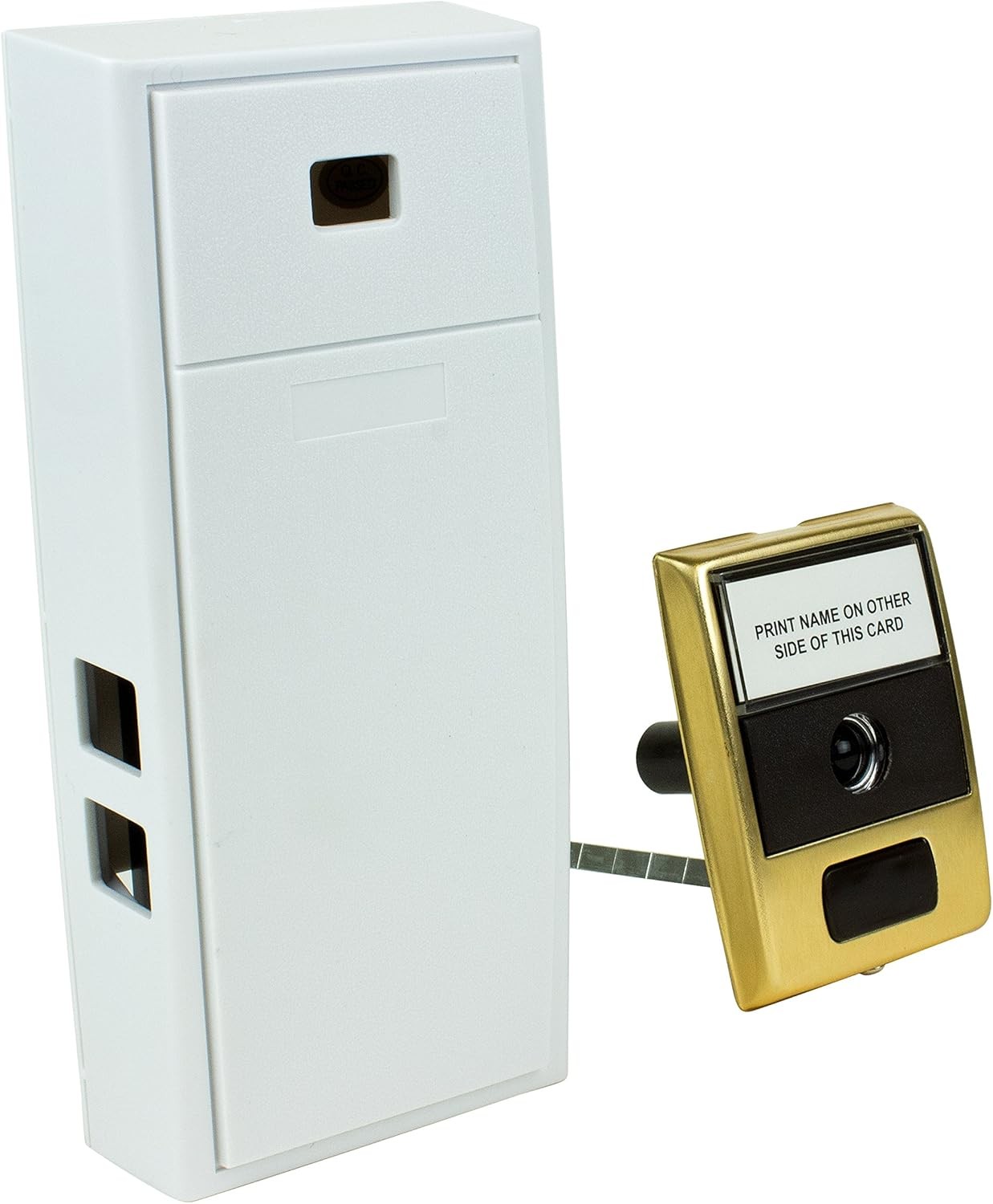 Newhouse Hardware MCHBV Wireless Mechanical Two-Note One Size, White/Brass
