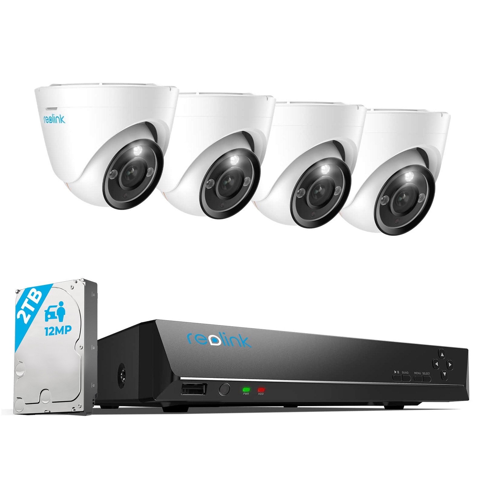 Reolink 12MP PoE Security Camera System 8CH NVR Outdoor Surveillance CCTV