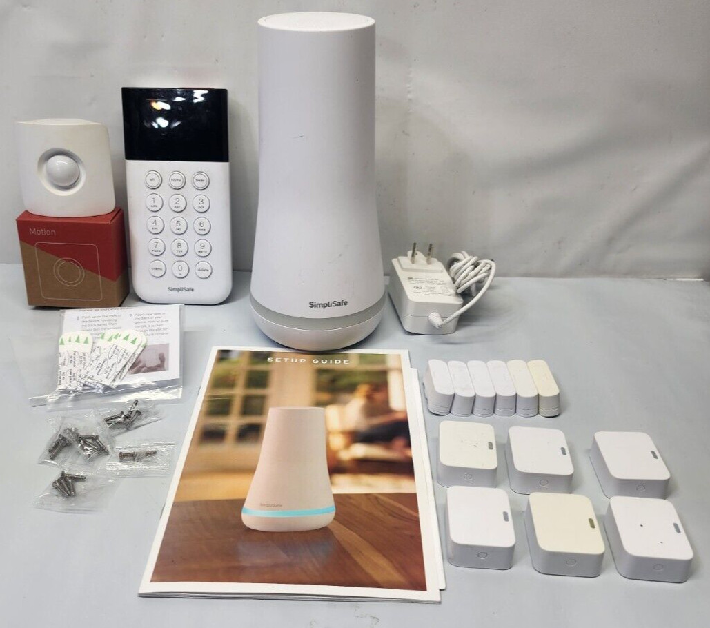 SimpliSafe Security System ~ SSKPS Keypad ~ SSBS3 Base Station ~ Motion Detector