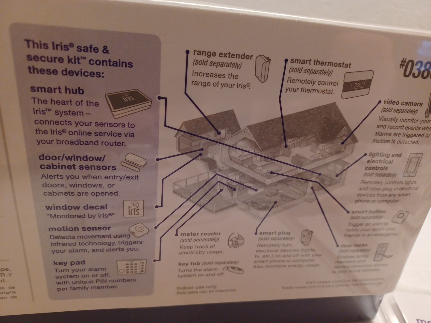 IRIS SAFE & SECURE COMPLETE #0388553 HOME SECURITY MANAGE SYSTEM NEW IN BOXES