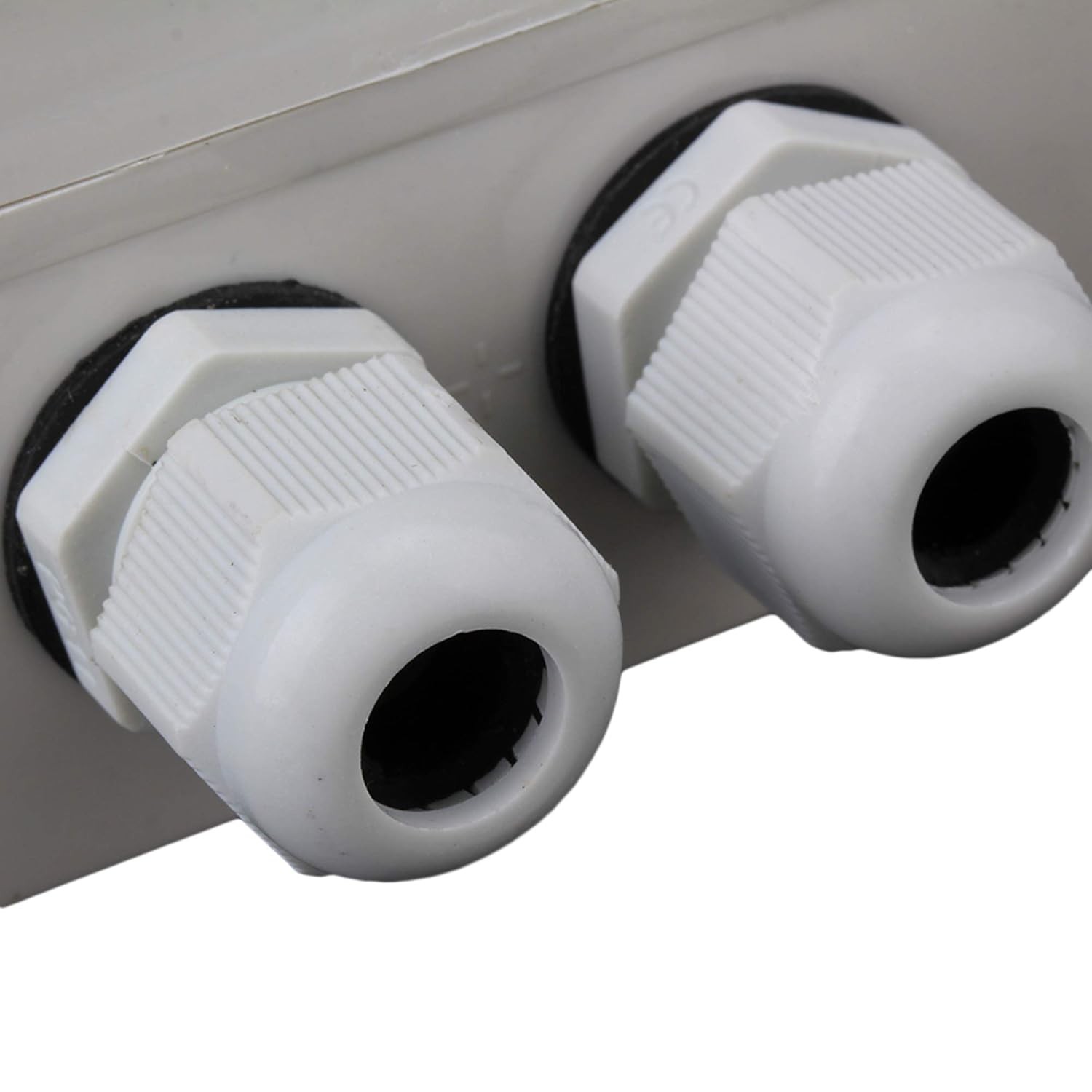 RDEXP White Gray Plastic Waterproof 6 Position Terminals Electric white