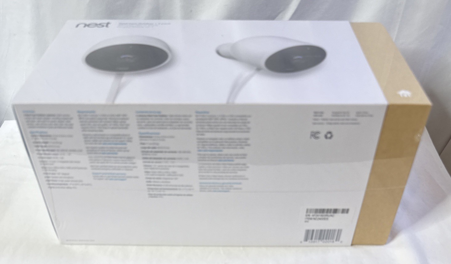 NEST Cam Outdoor Smart Security Camera (2-Pack) – NC2400ES – Sealed NEW