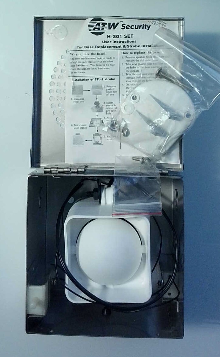 Alarm Technology Worldwide H301SET Stainless Steel Enclosed Horn Speaker