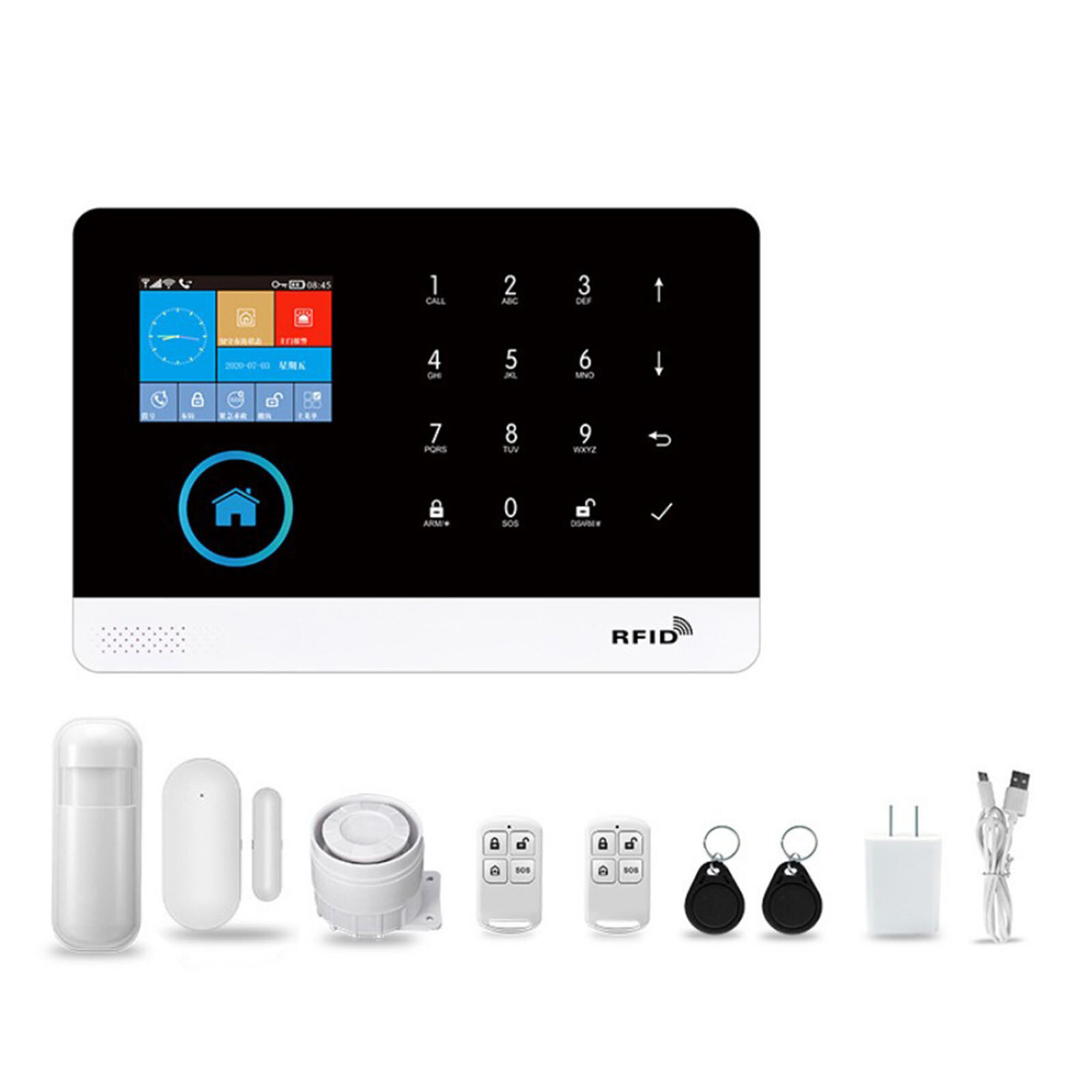 Smart Home Wireless Burglar Security Alarm System Kit with App Control