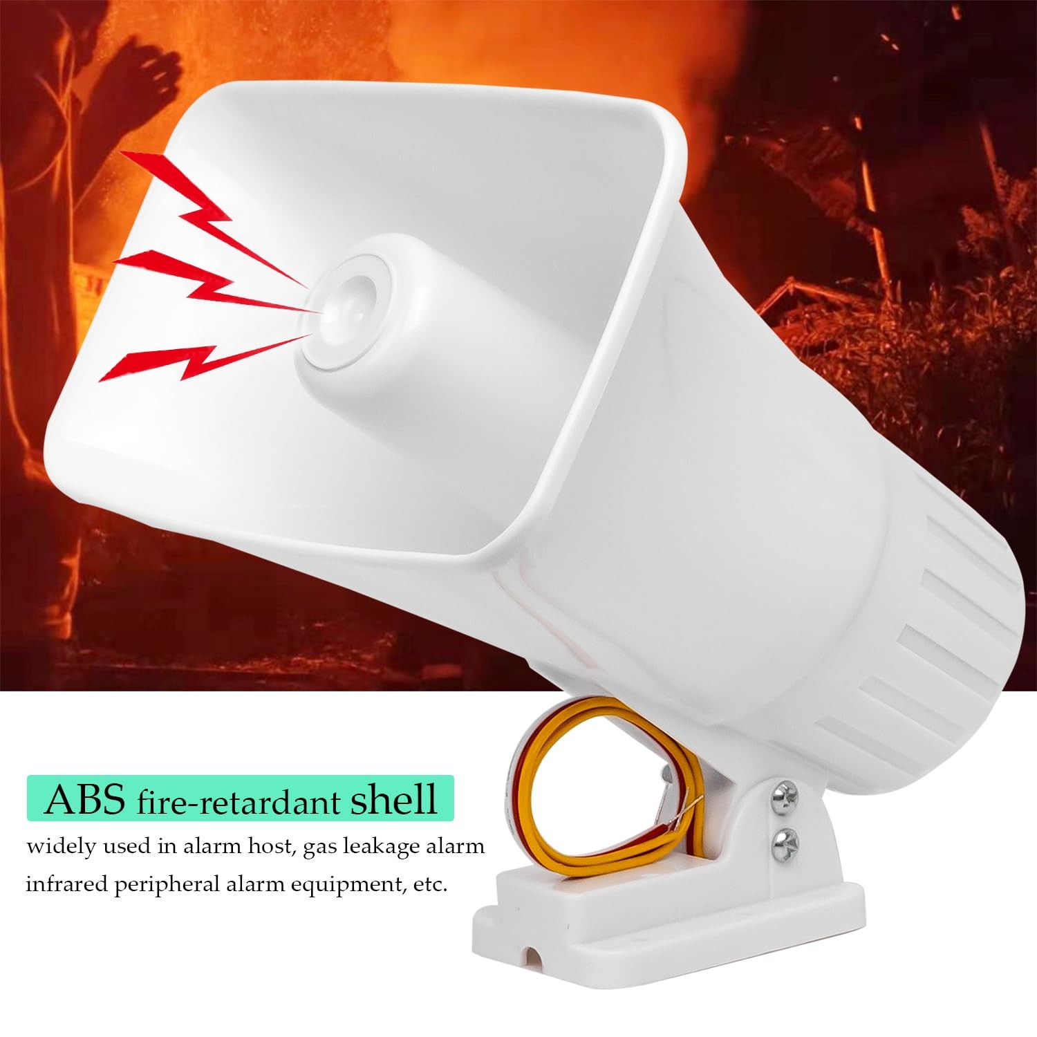 Outdoor Siren Speaker With 150 High Decibels, Security Horn, 12v Alarm System…