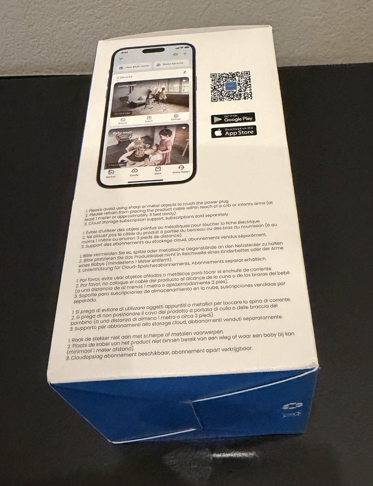 aosu IndoorCam P1 2K Wi-Fi Security Camera 360° View Alexa Google White Plug