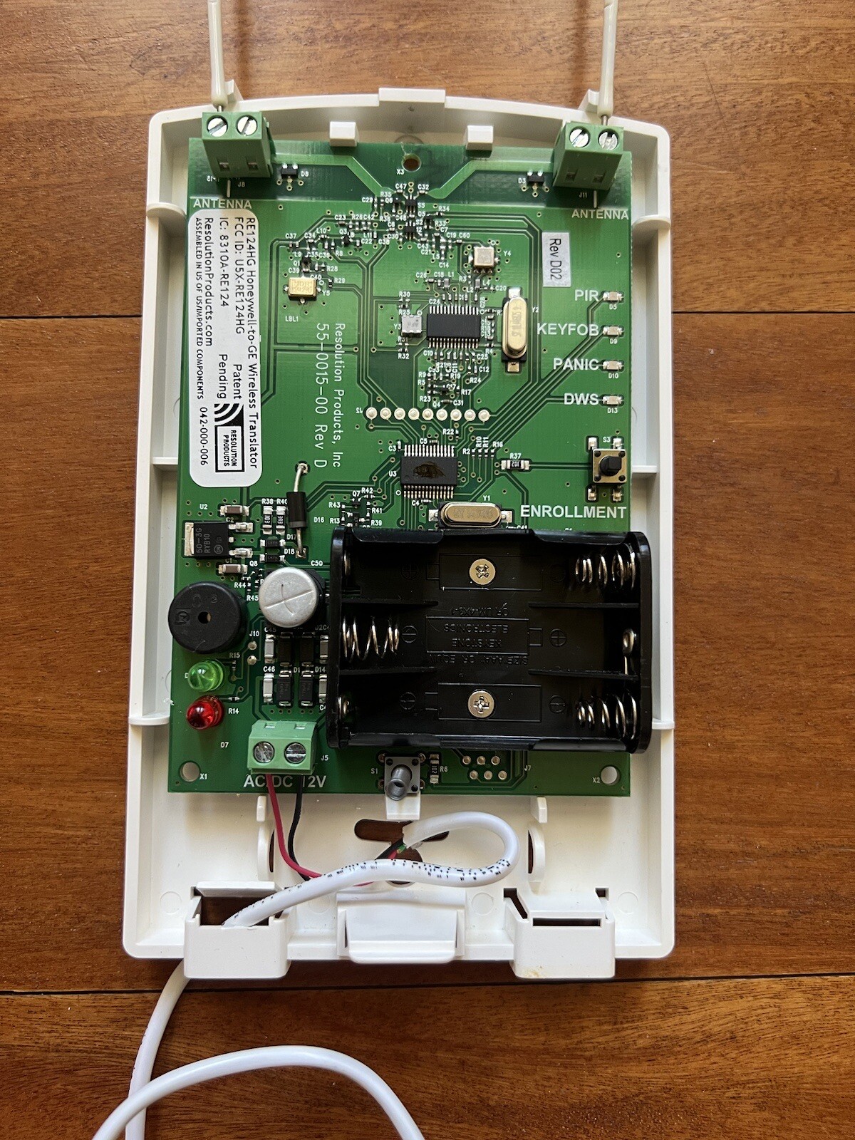 Alula/Resolution RE124HG Honeywell to GE Wireless to Wireless Translator