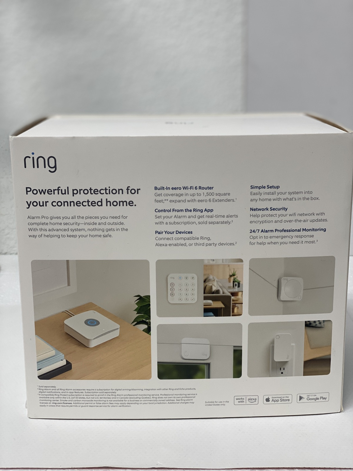 ring alarm probuilt In Week Wifi 6 Router 8-piece kit