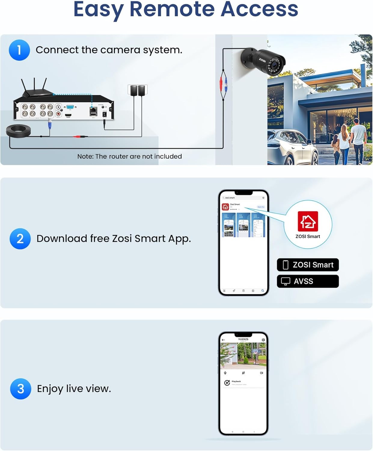 8 Camaras De Seguridad Wifi Exterior 1080P Inalambrica Con Vision Nocturna Video
