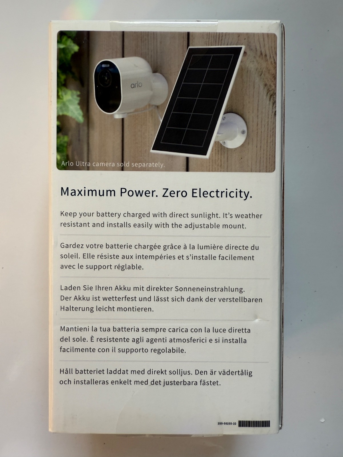 Arlo Solar Panel Arlo ULTRA, Ultra 2, Pro 3, Pro 4 Compatible VMA560020000S