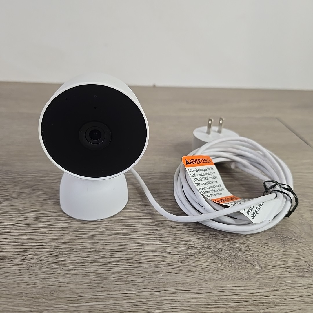 Google Nest Cam Indoor Wired Security Camera 2nd Gen White