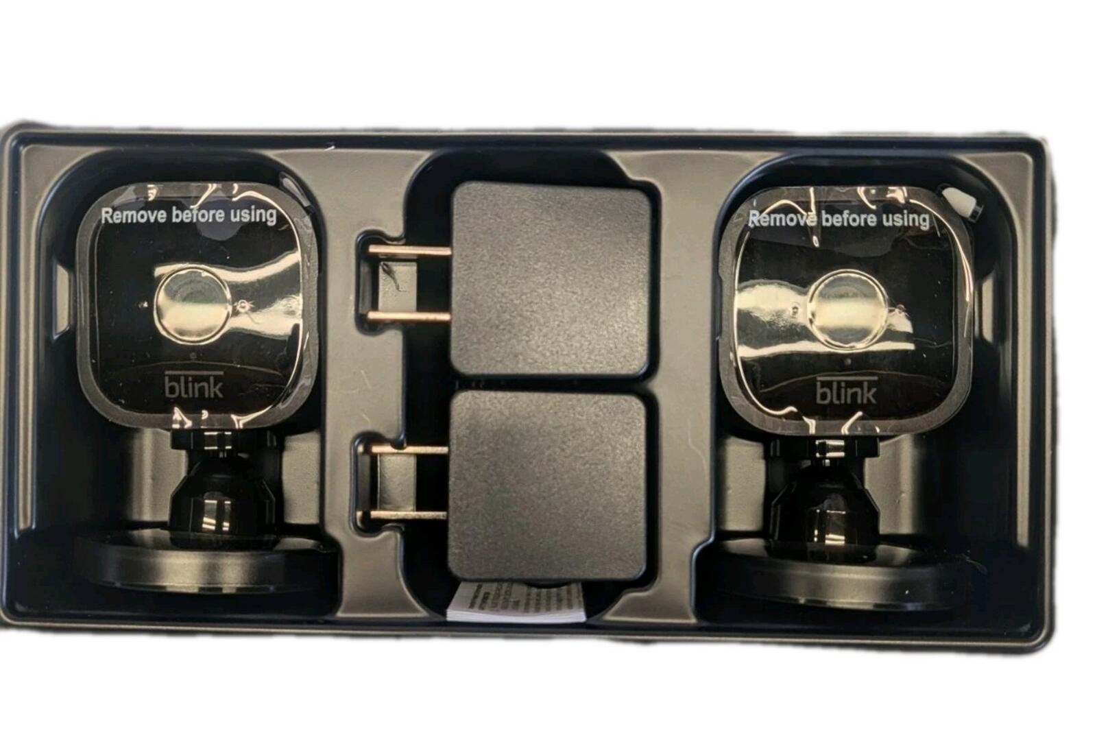 Blink Mini Indoor Plug-In HD Smart Security Cameras (2 Pack) Alexa New Black