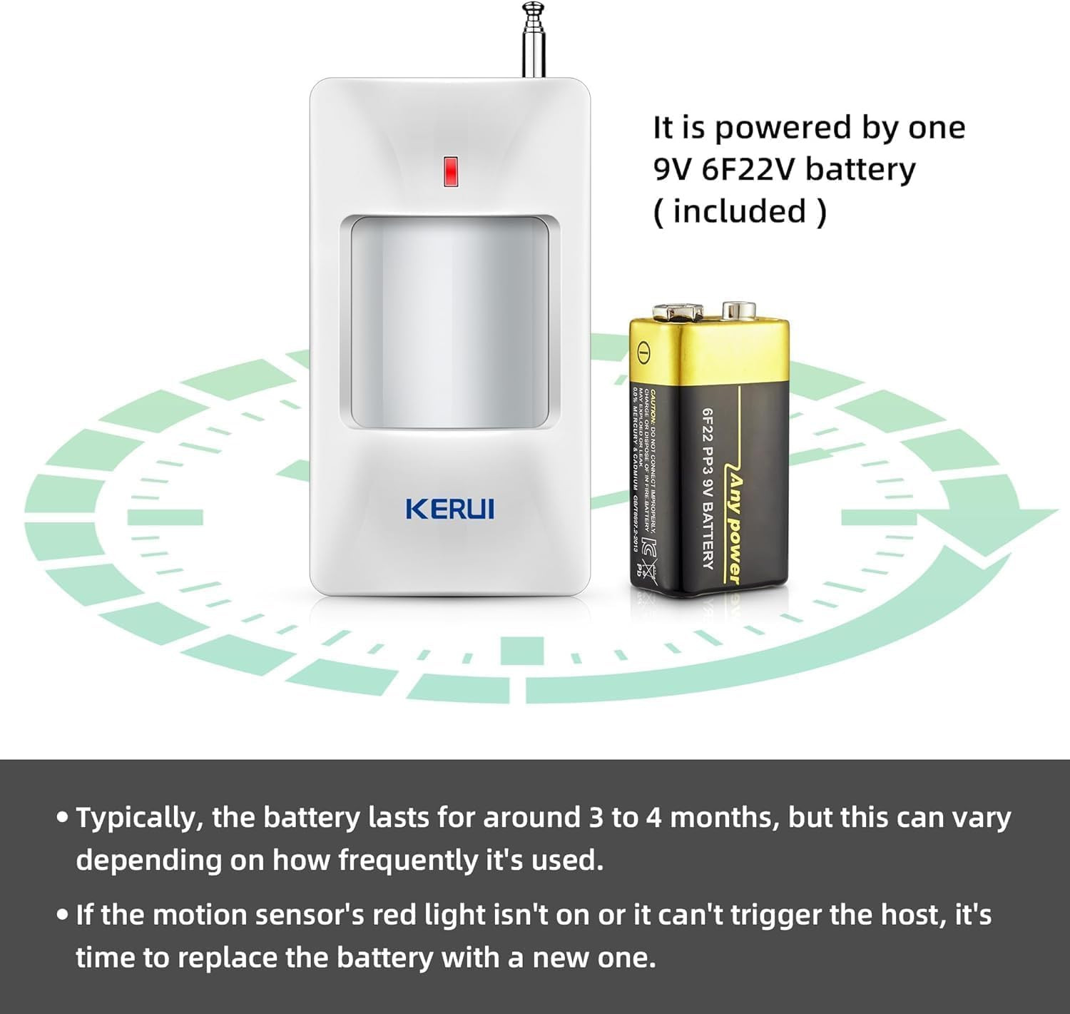 Wifi Alarm System for Home Security, 120Db Wireless Alarm Security System with F
