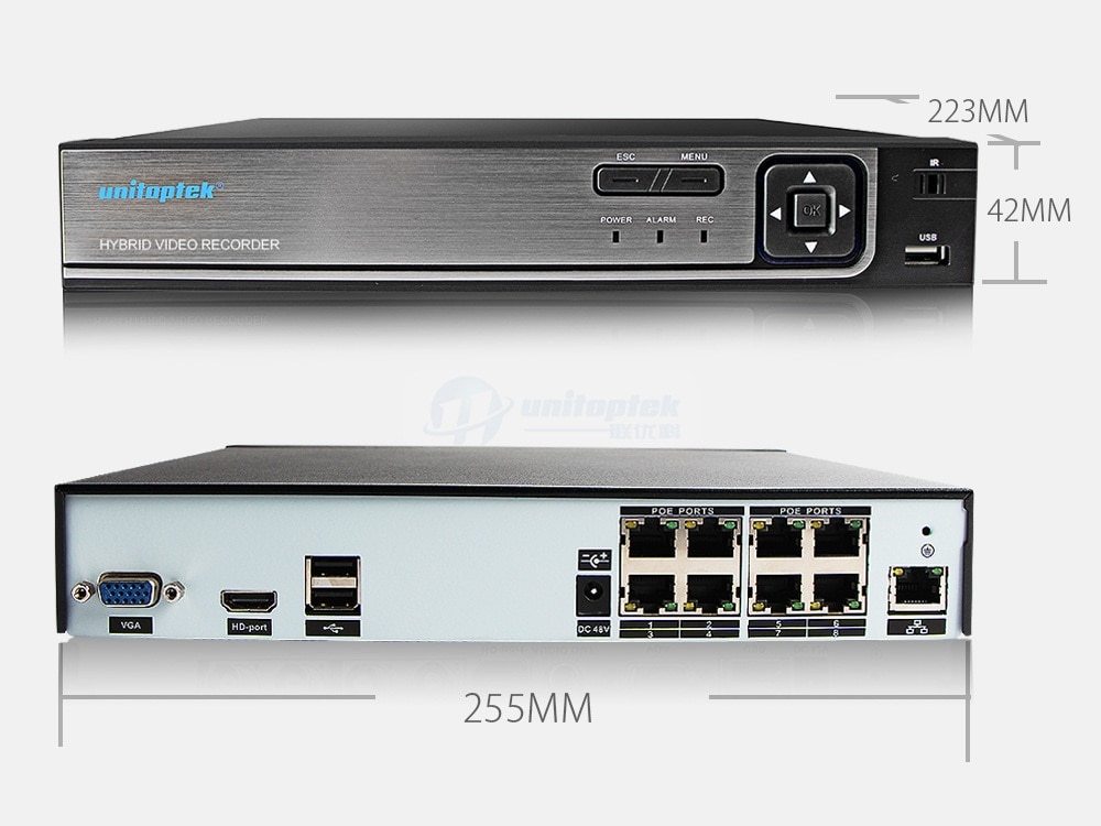 HD H.265 4.0MP POE Security Camera CCTV System 8CH NVR w.4TB HDD Complete Kit