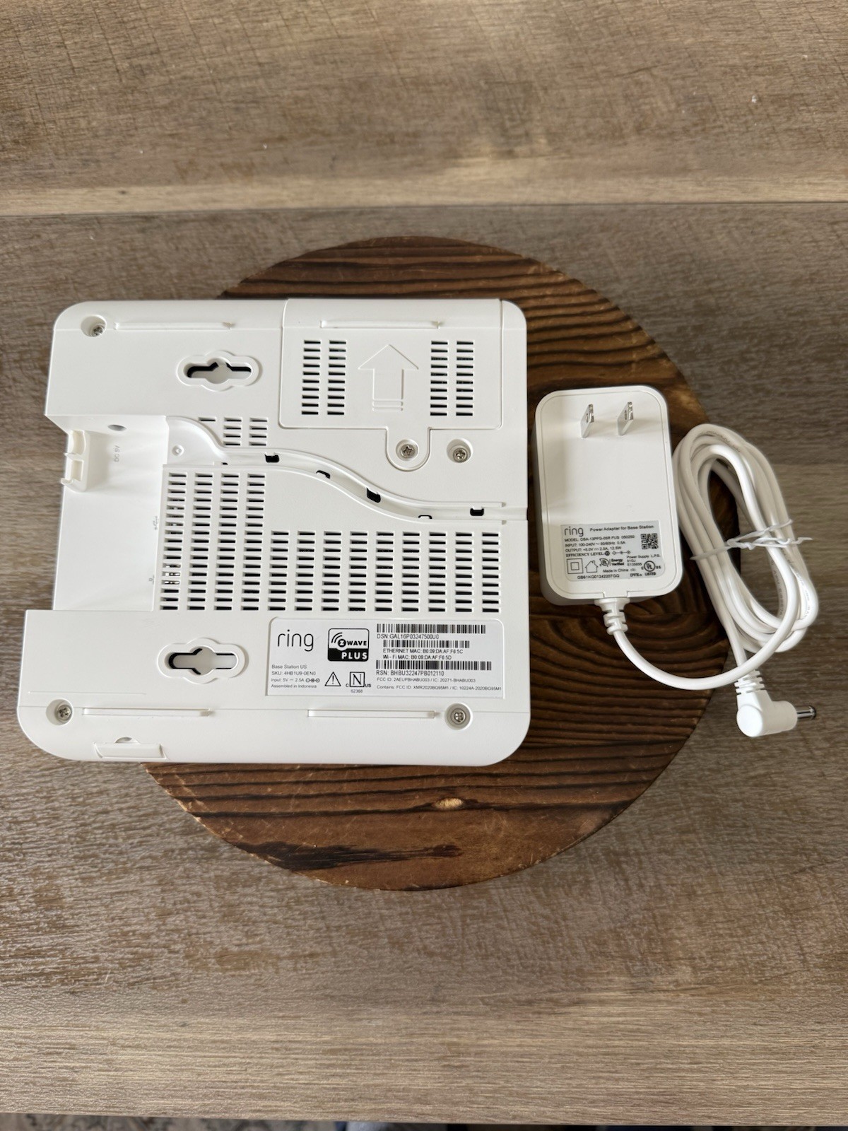 Ring Alarm Base Station – Gen 2 – Model 4HB1U9-0EN0 With Power Adapter
