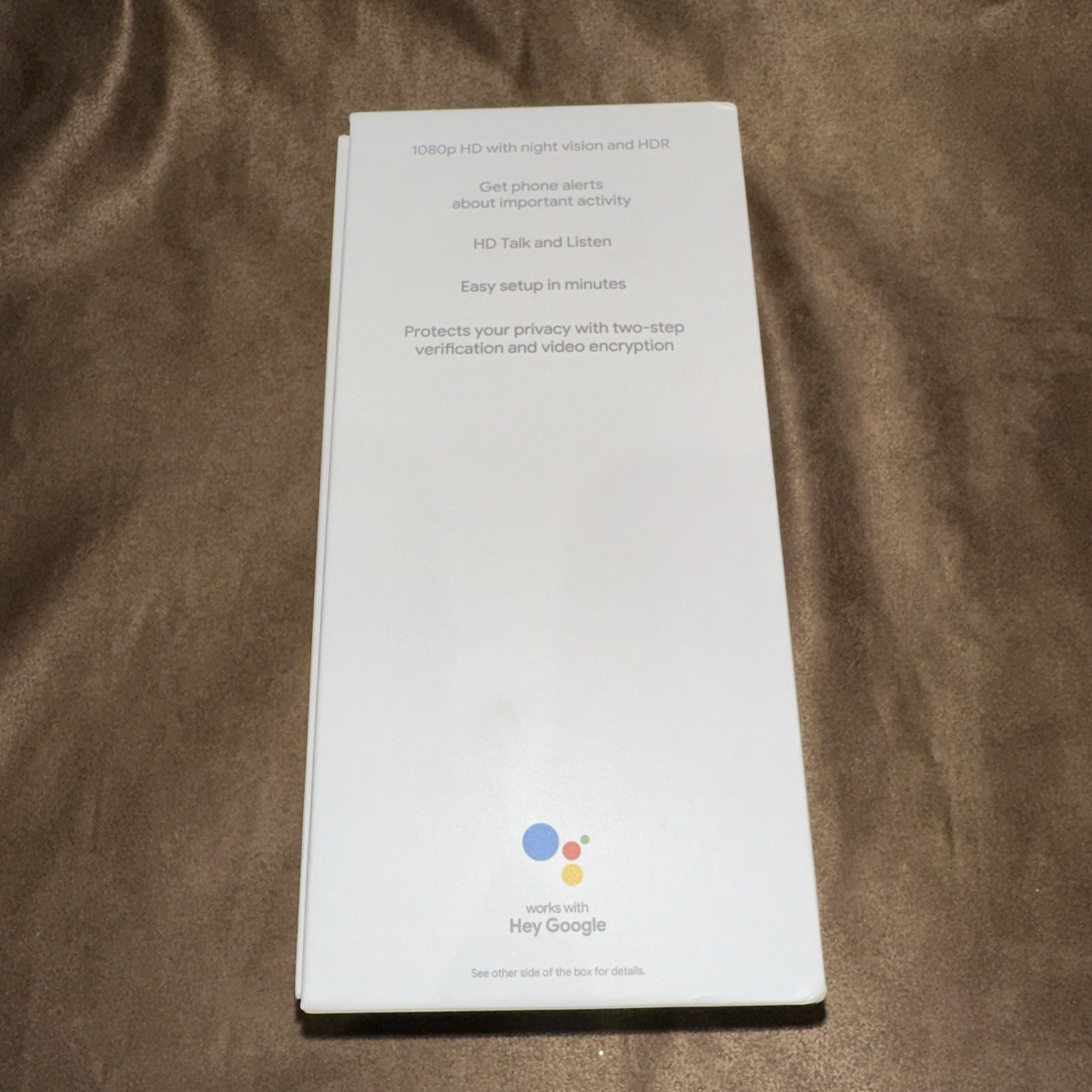 Google Nest Security Cam Indoor Wired 2nd Gen – Linen – GA03179-US- New