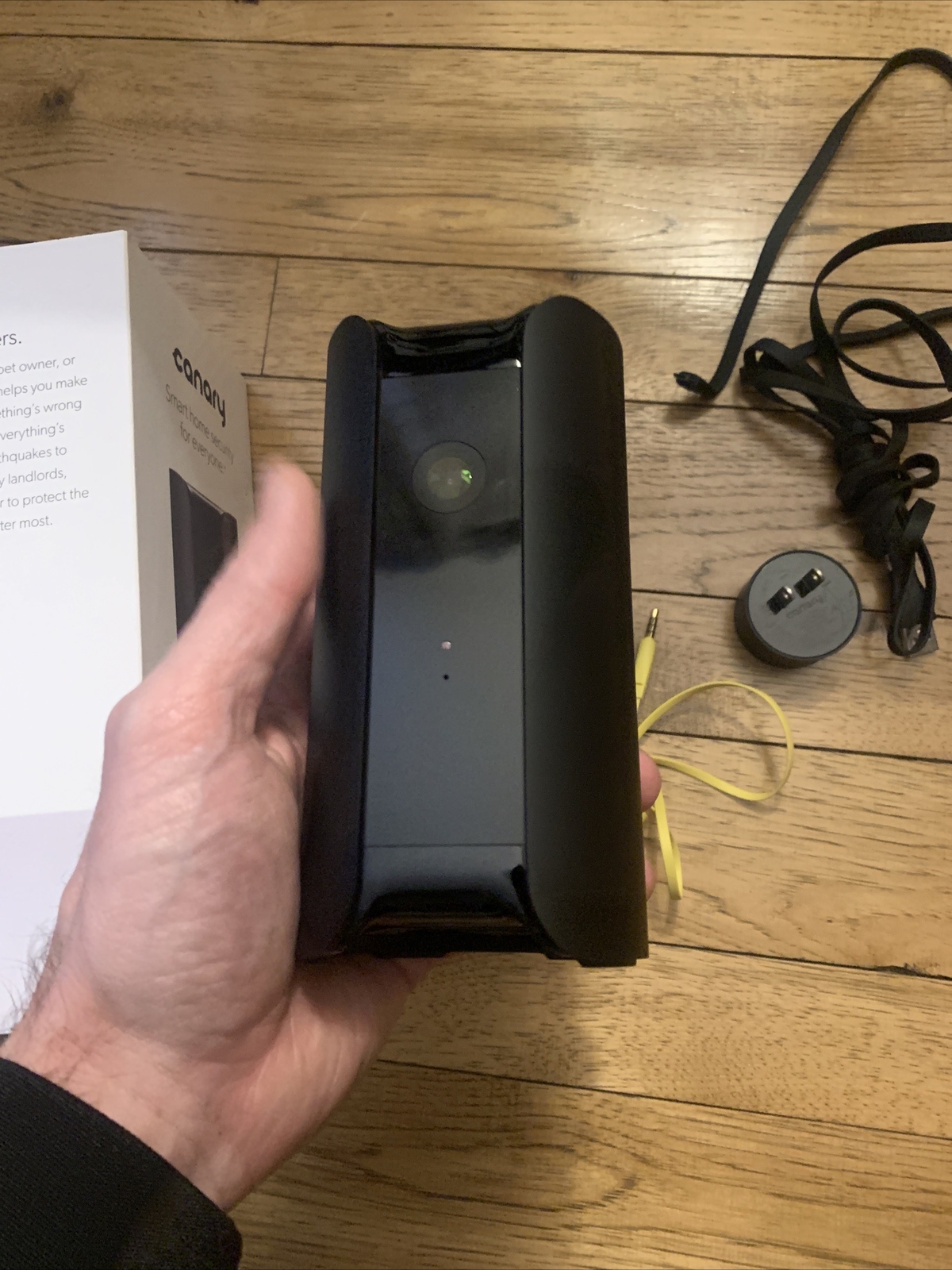 Canary Pro All-in-One Home Security Device, With Air Quality Meter – Black