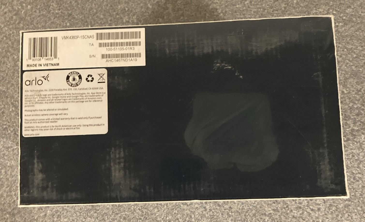 Arlo Pro 5S 2K Spotlight Camera 3-Cam 1-Solar Panel Bundle White VMK4360P NEW