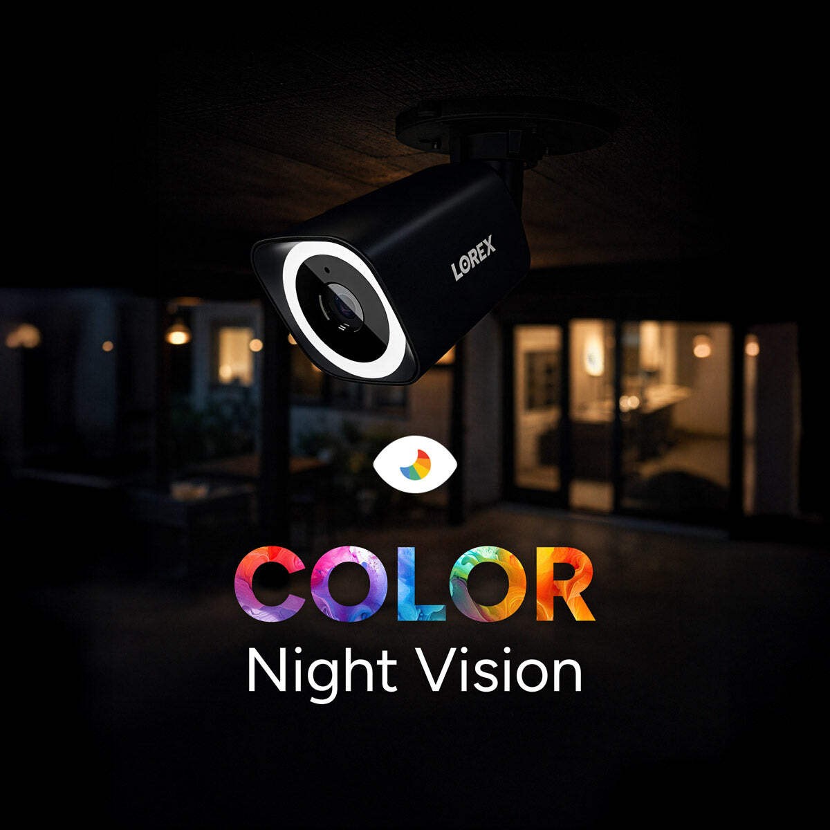 Lorex Connect | New App | 4K Wired PoE Bullet Camera w/ Smart Security Lighting
