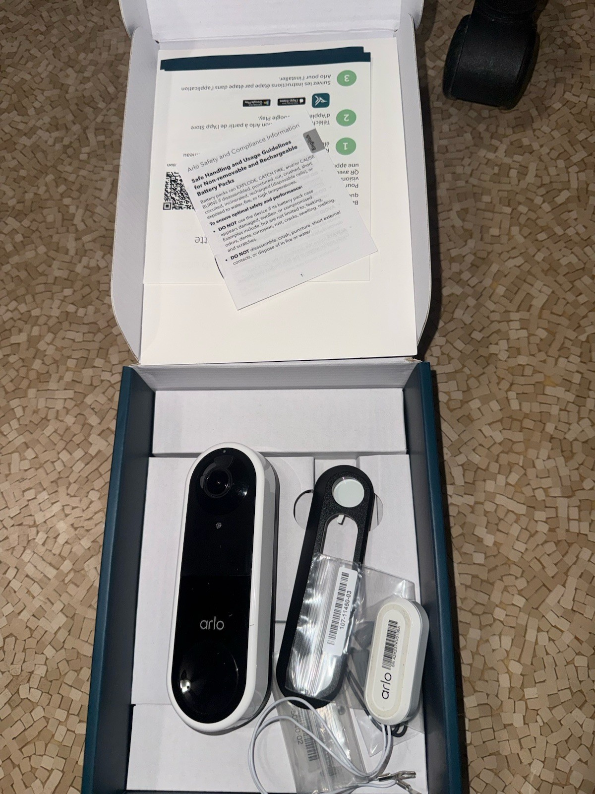 Arlo Smart Doorbell HD Video Wired – Open Box Never Used