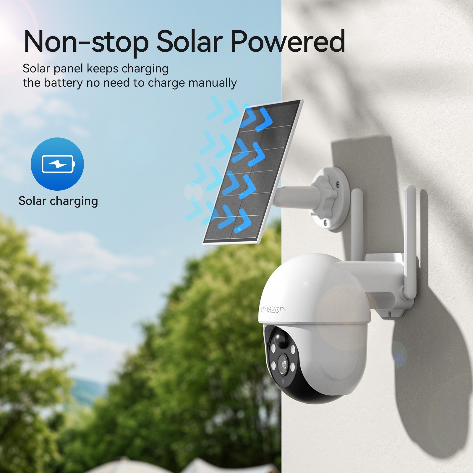 4MP Solar Wireless Security Camera System Outdoor WiFi Cameras NVR with Monitor