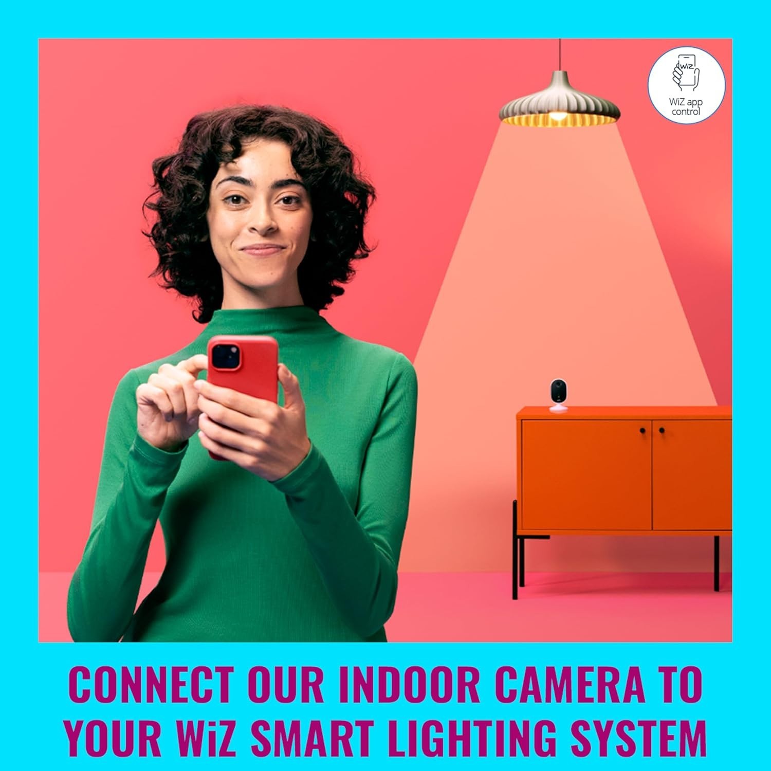 WiZ Indoor Security System: 1080p Camera & 3 Color LED Smart Bulbs for Safety