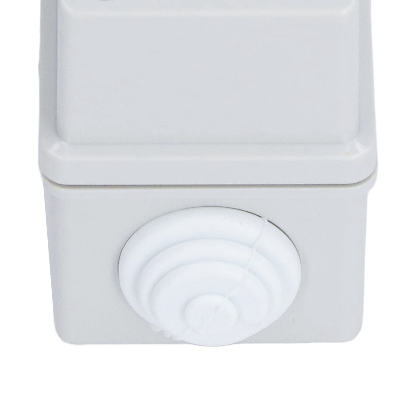 Lwuey 2 Way Breaker Box, Din Rail Box MCB Distribution Protection Gray